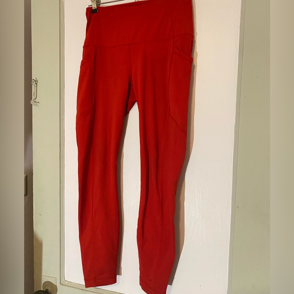 90 degree red leggings